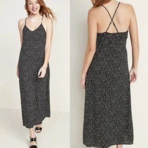 XS Petite Old Navy midi maxi spotted dress